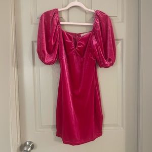 🩷2 for $40🩷 Flying Tomato Pink Velvet Dress